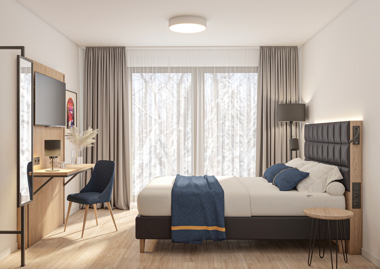 Konzeptzimmer | Theska Hoteleinrichtung | Hotelzimmer | Komplettzimmer Modern Eco