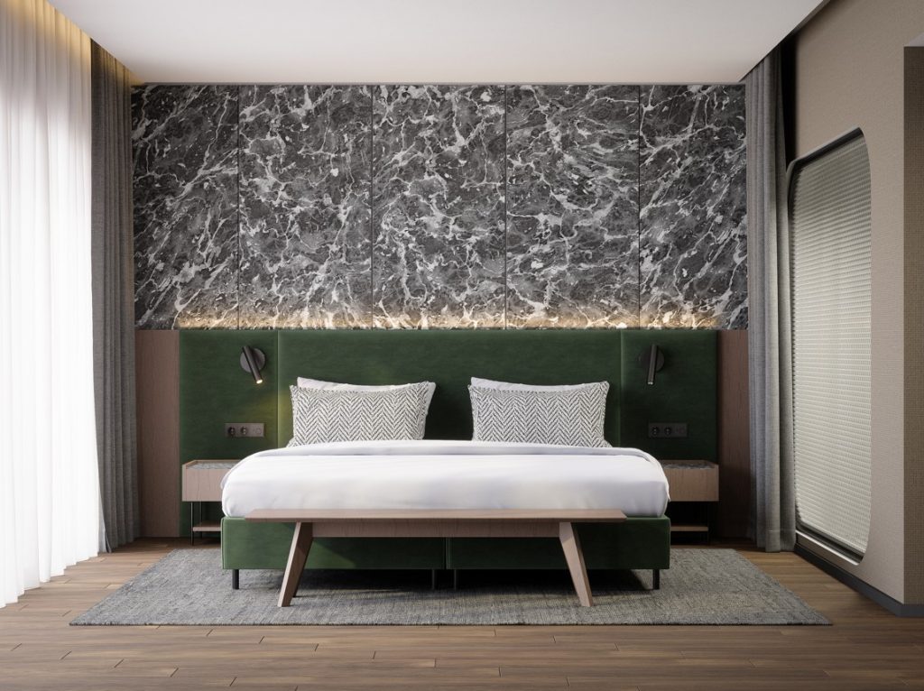 Konzeptzimmer | Theska Hoteleinrichtung | Hotelzimmer | Komplettzimmer Modern Premium