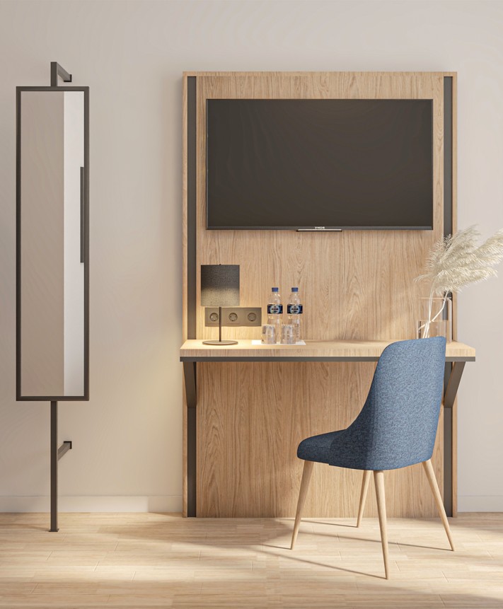 Konzeptzimmer | Theska Hoteleinrichtung | Hotelzimmer | Komplettzimmer Modern Eco