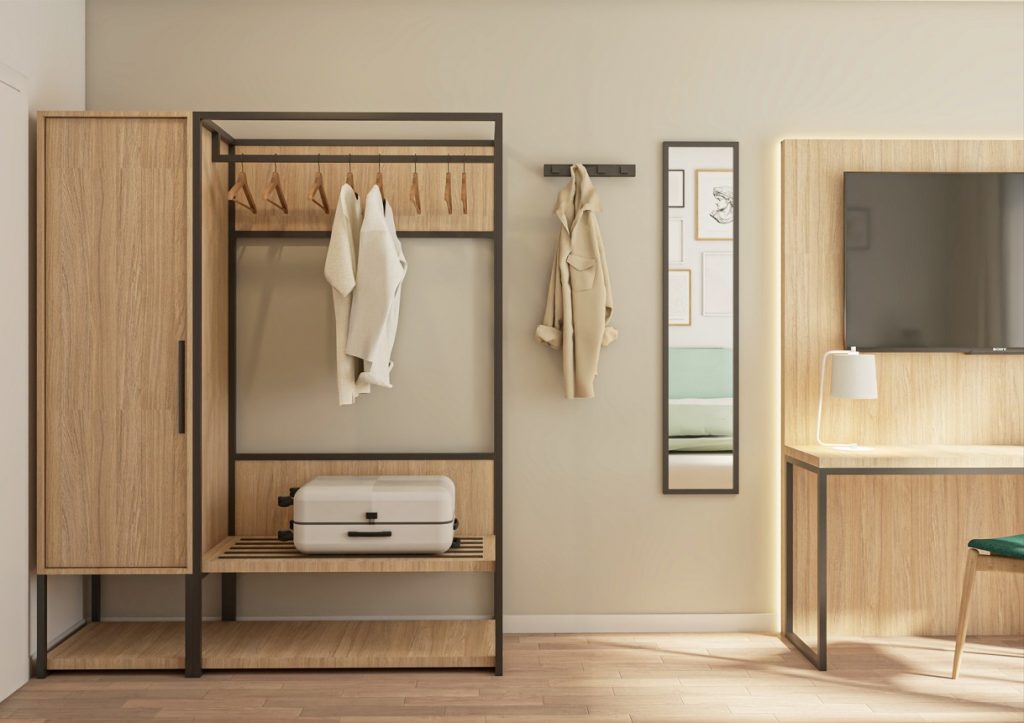 Konzeptzimmer | Theska Hoteleinrichtung | Hotelzimmer | Komplettzimmer Modern Eco Plus