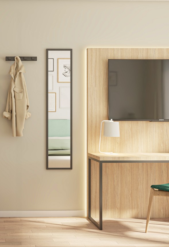 Konzeptzimmer | Theska Hoteleinrichtung | Hotelzimmer | Komplettzimmer Modern Eco Plus